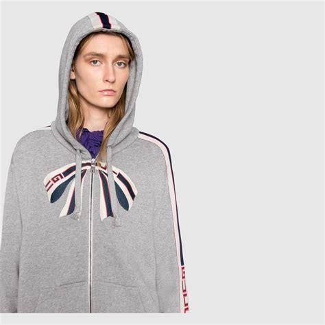 gucci stripe zip up sweatshirt size|Gucci Sweater for Women .